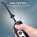 INSMART Cordless Water Flosser 4 Modes & 6 Jet Tips - Gentle on Gums - Removes Plaque - Portable Oral Irrigator - Black - Buy Online on GoSupps.com