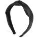 Shop styleBREAKER Retro Faux Leather Headband for Ladies - Knot Hairband in Black | Perfect Fashion Accessory - Buy Online on GoSupps.com