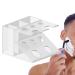 Povanj razor holder made of acrylic razor brush made of acrylic |Organizer storage stand for razors |Shaling stand with a large capacity for shaving brushes make-up brushes toothbrush transparent