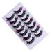 minkissy 7 Pairs Fake Eyelashes False Lashes Curl Lash Extensions Individual Lashes False Eyelashes Makeup Eyelashes Lash Clusters with Color Fake Lashes Make up Extend Chemical Fiber