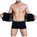 Buy Breathable Back Support Belt Wrap | Slimming Sport Bund for Herniated Discs & Sciatica | Lumbar Pain Relief for Men & Women | Black Color - S/M - Buy Online on GoSupps.com