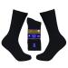 Braziz Diabetic Socks 3 12 Pairs Non-Binding Cushion Cotton Diabetic Crew Socks Men's Women  s White Black Grey 9-11 12 Black