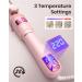 1 Inch Rotating Curling Iron - Automatic Hair Curler for Curls & Waves - 360 Heat Wand Dual Voltage Easy Use - Pink - Buy Online on GoSupps.com