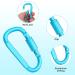 Craebuer 4 Pack 3 inch Aluminum D-Ring Carabiner Clips - Locking Snap Hook for Outdoor Camping & Hiking - Buy Online on GoSupps.com