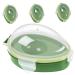 Zerodeko 4pcs Avocado Crisper Vegetables Lemon Keeper Holder Reusable Avocado Keeper Refrigerator Memory