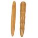 BCOATH multi-purpose tool 2 piece of acupressure stick Face massage tools Face massager Roller Wood massage tools Neck-shoulder massage device Massage wood tools 11.5x1.5cm light brown