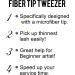 Fiber Tip Lash Tweezers - 4 Pcs Professional Eyelash Extension Kit for Precision Volume Lashes - 90 45 Boot Volume - Black - Buy Online on GoSupps.com