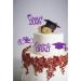 2024 Graduation Theme Cupcake Toppers Glitter Class of 2024 Graduation Cap Diploma Cupcake Picks - Set of 24 (Purple) - Buy Online on GoSupps.com