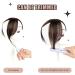 Hair Extensions Clip in Bangs Side Parted Hair Toppers for Real Human Hair 360 Cover Pieces Wispy Clip in Hair Extension Wigs for Women Human Hair Pieces for Women Daily Wear Dark Brown - Buy Online on GoSupps.com