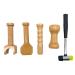 Chiropractic adjustment tools hammer and chisel correction-vertebrae-neck-meridian massage hammer reset hammer-ridge-therapy tool (5 pieces) 5 PCs