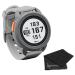 Bushnell iON Edge Golf GPS Watch Gray with 38,000 Courses and auto-Course Recognition, GreenView with Wearable4U Lens Cleaning Cloth Bundle +Cleaning Cloth iON Edge Gray