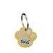 Hog brand made of stainless steel in paw shape with engraving - animal brand dog cat puppy 3 sizes 6 colors (m 31.5mm x 29mm yellow gold) m 31.5mm x 29mm yellow gold