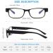 OuShiun Reading Glasses with LED Light | Blue Light Blocking Anti Eyestrain | Illuminated Black 2.0x Readers - Shop Internationally! - Buy Online on GoSupps.com