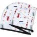 Quick-Dry Hair Towel Wrap with Button | Nautical Lighthouse Sailboat Design | Best Hair Drying Towel Turban for Speedy Hair Care - Buy Online on GoSupps.com