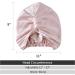 ZIMASILK 22 Momme 100% Mulberry Silk Sleep Cap - Light Plum/Pink | Silk Hair Wrap for Women | Elastic Stay On Head | Natural Hair Care Bonnet for Sleeping | One Size - Buy Online on GoSupps.com