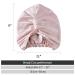 ZIMASILK 22 Momme 100% Mulberry Silk Sleep Cap for Women - Pink Silk Night Bonnet for Hair Care - Buy Online on GoSupps.com