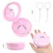 2 Pack Aligner & Retainer Case Set with Vent Holes, Mirror & Removal Tool - Pink & White for Women, Men, Teens - Slim & Cute Design - Buy Online on GoSupps.com
