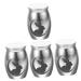 BESPORTBLE 4pcs Rabbit Urn Urns Small Pet Urn Bunny Mini Urn Metal Pet Urn Memorials Pet Urn Stainless Steel 4.00X3.00X3.00CMx4pcs Silverx4pcs