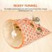 Cat Tunnel Toy Collapsible Pet Tunnel Tube Bags Indoor Toy with Fun Ball Colorful Cute Pattern Interactive Cat Toys for Kittens Puppy Exercising Hiding Training(COLOR:B) - Buy Online on GoSupps.com