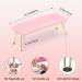 Ergonomic Microfiber Leather Nail Arm Rest - Soft Cushioned Hand Rest for Nail Techs | Detachable Pink Manicure Accessories - Buy Online on GoSupps.com
