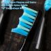 Electric Toothbrush Replacement Heads x5 Compatible with Fairywill & YUNCHI - Black - Buy Online on GoSupps.com