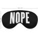Buy Nope Logo Soft Eye Mask - Adjustable Light Blocking Sleep Mask for Men & Women | Perfect for Travel & Naps - International Shipping Available - Buy Online on GoSupps.com