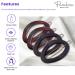 Parcelona French Eggie Oval Shell Black Mini Celluloid Acetate Side Slide Barrette Snap Hair Clips - Set of 4 - Buy Online on GoSupps.com