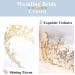 Kilshye Queen Crown - Gold Butterfly Rhinestone Tiara for Bridal Wedding & Prom - Buy Online on GoSupps.com