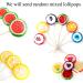 Fruit Sliced Lollipop Candies 25g - Random Mixed Fruit shaped Sweet lollipop candies (15 x Mixed lollies) - Buy Online on GoSupps.com