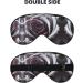 Gothic Rose Flower Print Double-Sided Eye Mask - Soft Lightweight Sleep Enhancer | International Shipping Available - Buy Online on GoSupps.com