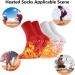 Heated Socks | Self-Warming Foot Warmers | Magnetic & Turmaline Heating Socks for Men | Winter Heating Socks in Red & White - International Shipping Available - Buy Online on GoSupps.com