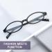 Retro Oval Fashion Glasses for Women - Y2K Style Fake Clear Blue Light Blocking Glasses IF13140-03 | International Shipping Available - Buy Online on GoSupps.com