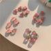 vreplrse 5 Pieces Pink Hair Clips Flower Women Girls Sweet Hairpins Styling Accessories Head Decoration Pin for DIY Crafts Heart - Buy Online on GoSupps.com