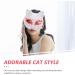 HOLIDYOYO Cat & Fox Mask - Hand-Painted White Paper Mache DIY Animal Mask for Unique Creations - Buy Online on GoSupps.com