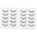 FOMIYES 2 Sets Eyelash Sets Lashes Eye Attraction Versatile for Home Party Fashion Show 5 Pairs*2