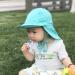LACOFIA Baby Sun Protection Beach Hat - Toddler Adjustable Flap Cap in B-Sky Blue (2-5 Years) - Buy Online on GoSupps.com