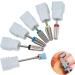 Nail Drill Bit Multifunctional Nail Drill Bit Set Nail Drill Bits Multifunctional Nail Drill Bits Tungsten Steel 5 in 1 Nail Polishing Grinding Head Manicure Tool (Silver) - Buy Online on GoSupps.com