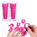 Zeaybsr 26 piece Nail Polish Stencil 10 SIAL PAINTING GUIDE Manicure Nail Art Polish Protection Tip Protectors Reusable Nail Art Basic Tool Accessories for NailArt (pink)