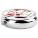 Blossoming Rose Flowers Round Pill Box | Lightweight & Moisture-Proof | Portable Emergency Medication & Fish Oil Holder - Buy Online on GoSupps.com
