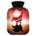 Hot water bottle with cover Santa Claus soft warm for winter bed hand neck and shoulders 2 l