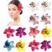 12 x bohemia orchid flower-flower-crocodile clips Hawaiian wedding party beach party flower clips hairpins headgear hair clip for women girls