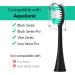 Replacement Toothbrush Heads Compatible with AquaSonic Black Series Vibe Series Black Series Pro Duo Series Pro - Black - Buy Online on GoSupps.com