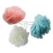 LuckyOpt Shower Puff Loofah Set 3Pc Loofah Sponge with Hanging String Bath Ball for Skin Exfoliating Scrubbing & Cleaning Bath Scrubber for Women Men Shower Pouf for Use in Shower(A)