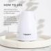 Tisserand Aromatherapy Aroma Spa Diffuser - Ultra-Quiet Essential Oil Diffuser with Mood Lighting - 5 Hours Continuous Mist - 100 ml Capacity - International Shipping - Buy Online on GoSupps.com