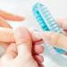 Two-Sided Toe and Nail Cleaning Scrubbing Brushes | Manicure Pedicure Nail Tools - Blue - Buy Online on GoSupps.com