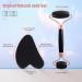 ZEEBA Natural Jade Face Roller and Gua Sha Set for Beauty Skin Care - Black - Buy Online on GoSupps.com