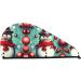 Merry Christmas Day Coral Velvet Dry Hair Cap | Ideal for Home Travel Pool Parties & More - Buy Online on GoSupps.com