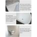 Wall Mount Plastic Urinals Urine Diverter for Men Simple Urinals Efficiency Washout Urinal Public Toilets Waterless Urinals with Hose Outdoor Construction Site Temporary Urinal Black Surface Mounted Surface mounted Black - Buy Online on GoSupps.com