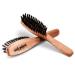 Dick Johnson Bartbrush - Handmade Wild Boar Bristle Beard Brush with Nylon Pins | Perfect for Long & Thick Beards - 15 cm Portable & Durable Made in Spain - Buy Online on GoSupps.com