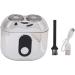 Mini Electric Beard Cutter Small Dual Head Mini Electronic Beard Cutter Portable Electroplated Silver TXD02 for Man for Home - Buy Online on GoSupps.com